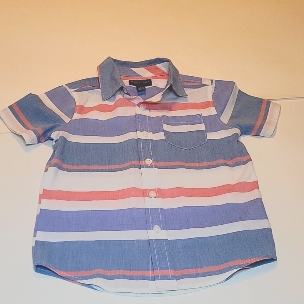 !FRENCH TOAST Boy's Dress Shirt., Sz 5, Short Sleeves.